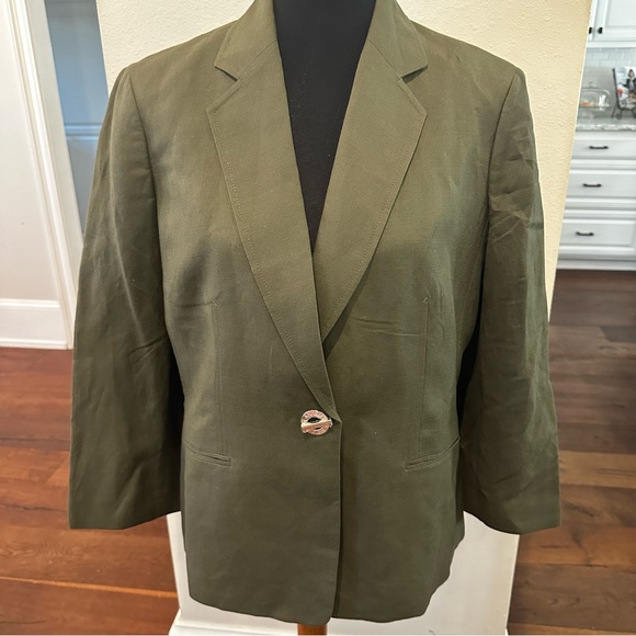 Anne Klein Olive Green Blazer - Picture 6 of 13